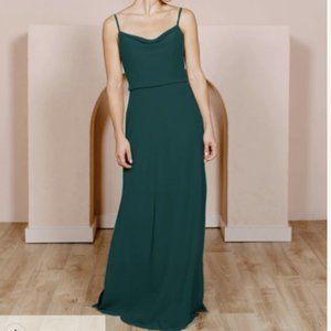 Revelry  Emerald Skye Chiffon Dress